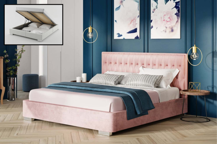 Łóżko Prince tapicerowane z pojemnikiem.png