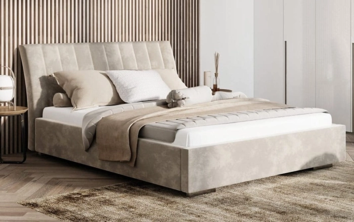 Nowoczesne łóżko Naomi Prestige w sypialni