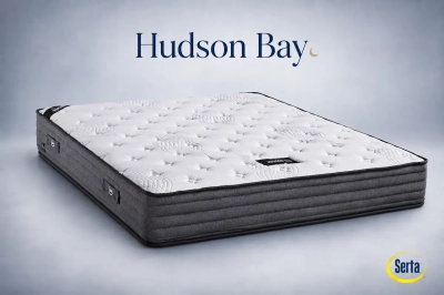 Hudson Bay Serta – Dwustronny materac kieszeniowy z bawełną i wełną