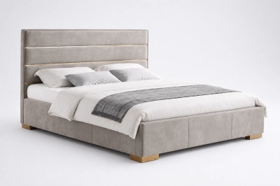 Łóżko Quaddro Full Gold New Design - Tapicerowane