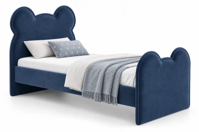 Łóżko 81266 dziecięce Miś MK Foam Koło - Tapicerowane