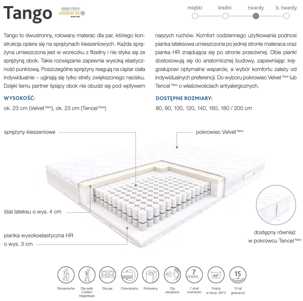 Ulotka materaca Tango