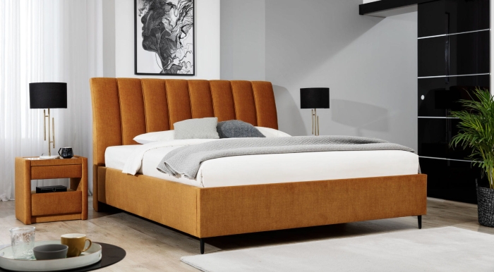 Łóżko tapicerowane Maya