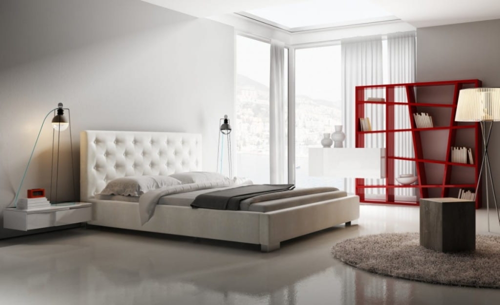 Łóżko Loft tapicerowane