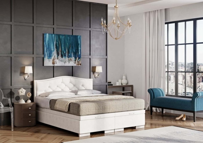 Łóżko tapicerowane Beauty