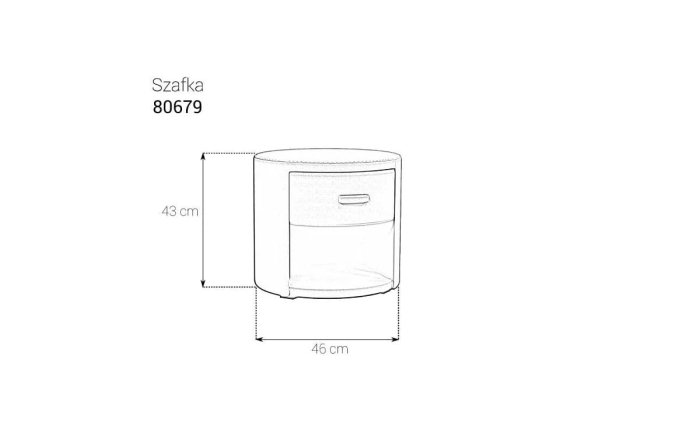 Szafka nocna 80679 wymiary