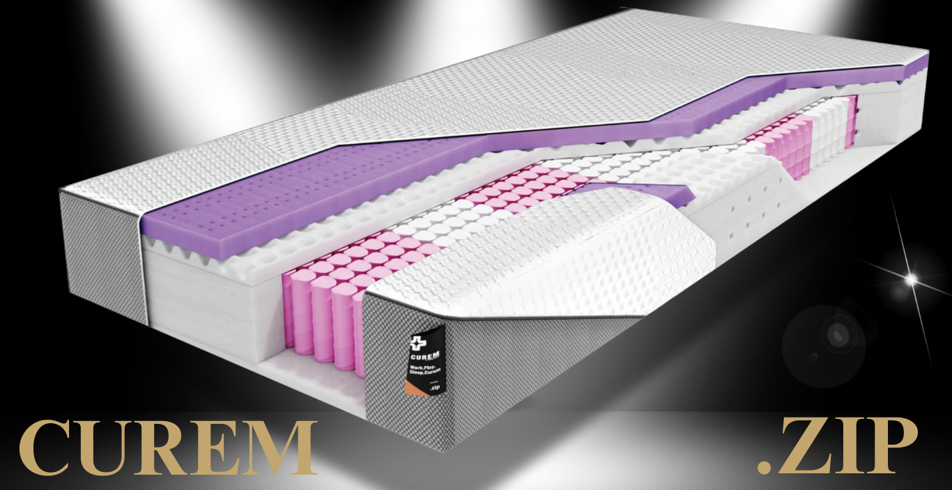 Przykład luksusowego materaca piankowego - Curem .zip 160x200