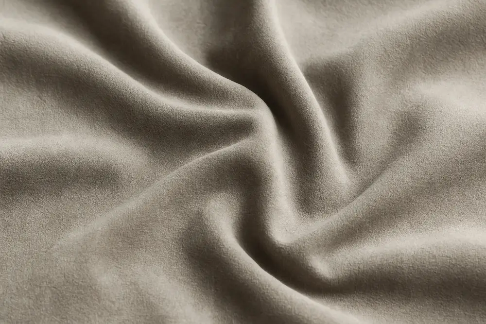 Tkanina welurowa w kolorze beżowym