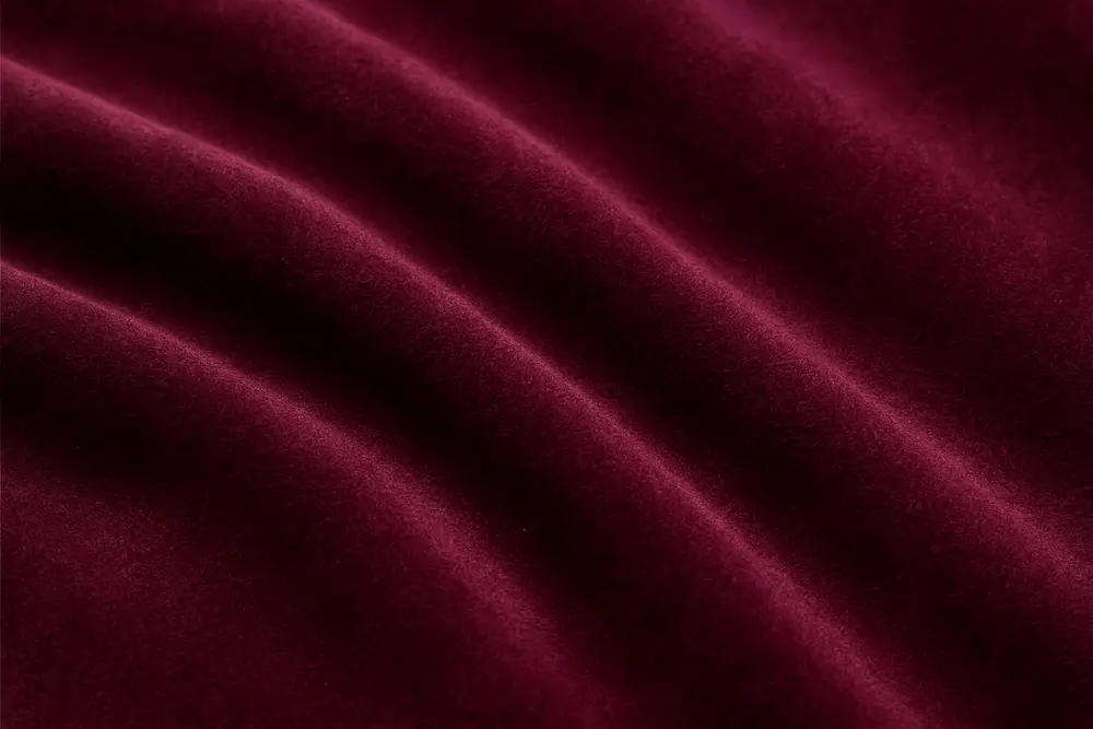 Tkanina welurowa w kolorze burgundu