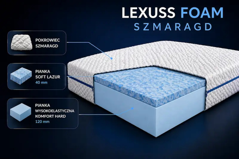Materac Lexuss Foam Hybryd
