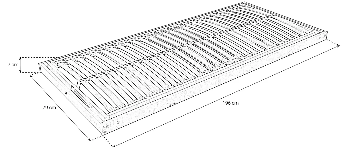 Wymiary stelaża Birkflex Side