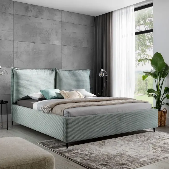 Łóżko Charlotte w nowoczesnej sypialni