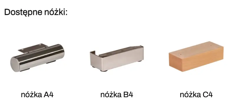 Wybór kształtu nóżek do łóżka Havana
