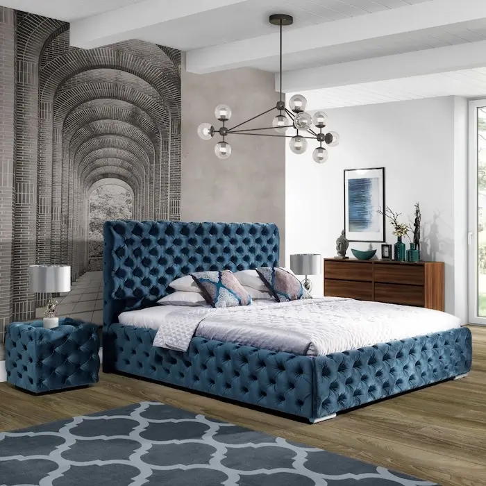 Łóżko Havana w luksusowej sypialni