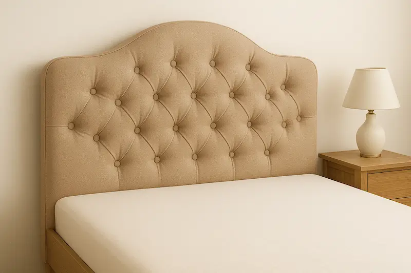 Elegancki zagłówek pikowany guzikami