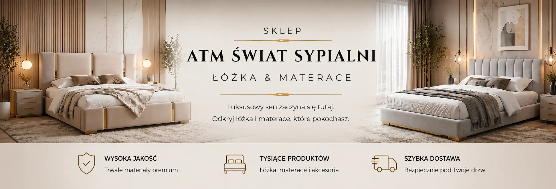 Łóżka i materace Warszawa - salon ATM Świat Sypialni