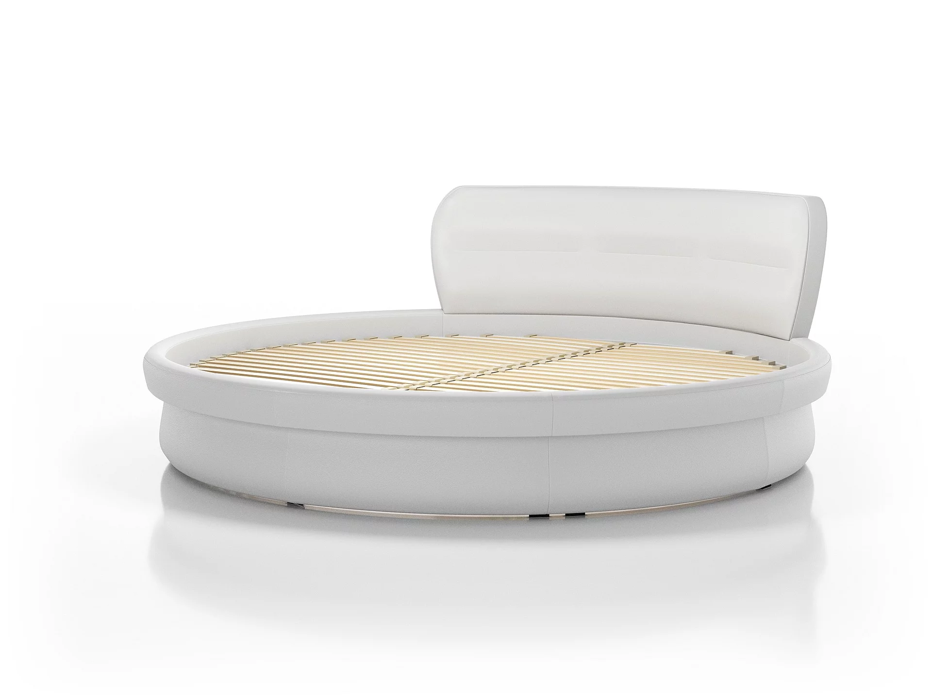 Okrągłe łóżko 81211 na białym tle