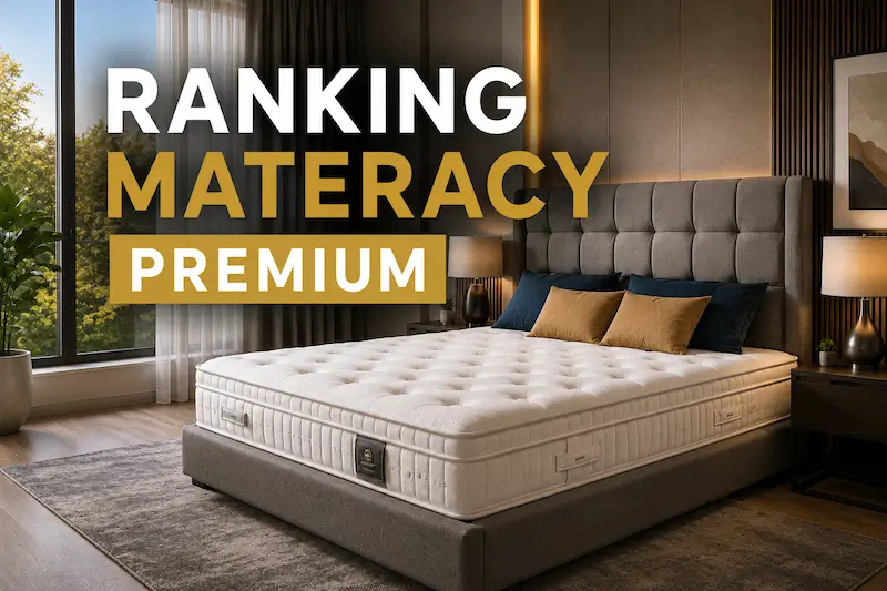 Ranking materacy premium 2026 – luksusowy materac w eleganckiej sypialni