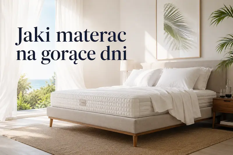Materac na gorące dni z dobrą cyrkulacją powietrza