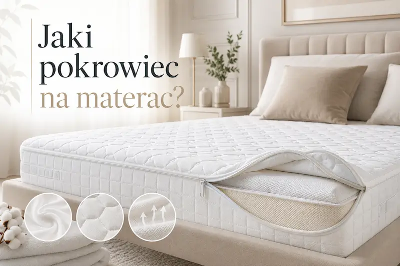 Zdejmowany pokrowiec na materac z zamkiem, pikowaniem i boczną taśmą wentylacyjną